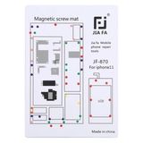 Marsilyan Jıafa JF-870 iPhone 11 6.1 Inc Mıknatıslı Çalışma Hasırı Vida GOSTERGELI-(5775)