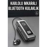 Marsilyan Kablolu Bluetooth Kulaklık Kulak Içi Stereo Mikrofonlu Dijital Göstergeli - Çok Renkli
