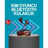 Marsilyan Kablosuz Bluetooth 5.0 Metal Kasa Gaming Kulaklık - -- - 1