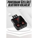 Marsilyan Kablosuz Bluetooth Kulaklık Powerbank Özellikli Göstergeli Hd Mikrofon - Çok Renkli