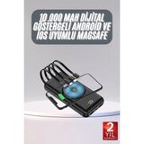 Marsilyan Kablosuz Çoklu Şarj Girişli 10.000 Mah Kablolu Powerbank Taşınabilir - Renkli