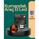 Marsilyan Kablosuz Kumandalı LED Jest Işığı – 3 Modlu Araba Arkası Mesaj Işığı 203 - MCT2078-3810 - Çok Renkli