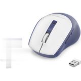 Marsilyan Kablosuz Mouse 600/1600 Dpi - Beyaz Lacivert HDX3408B - Çok Renkli