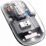 Marsilyan Kablosuz Mouse Fare Şarjlı Bluetooth Wireless Çift Modlu Sessiz - Renkli - standart