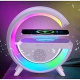 Marsilyan Kablosuz Telefon Şarj Bluetooth Hoparlör Istasyonu Ses Rgb Atmosfer Gece Işık BT-2301 BX40