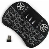 Marsilyan Kablosuz Türkçe Q Klavye Rgb Işıklı Televizyon Ps3 Dokunmatik Mouse - Renkli