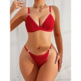 Marsilyan Kadın Kırmızı Zarif Bikini Mayo Takımı Özel Tasarım