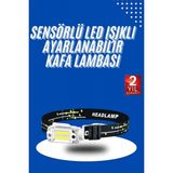 Marsilyan Kafa Lambası Su Geçirmez Kafa Feneri 3 Mod Aydınlatma - Renkli - standart