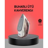 Marsilyan Kahverengi Buharlı Ütü 2200W Sürekli Buhar 120 G Şok Buhar - Çok Renkli