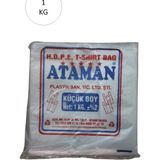 Marsilyan Kalın Şeffaf Atlet Poşet Küçük Boy 25X33 cm 1 kg (1 Paket-Takriben 170 Adet) Mudanis - 25 x 33 cm