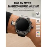 Marsilyan Kameralı 5g Android Akıllı Saat Amoled Ekran Wi-Fi Gps Sım Kart Destekli - Çok Renkli