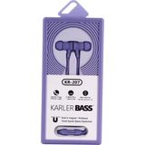 Marsilyan Karler Bass KR-207 Mıknatıslı Kablolu Kulaklık - Mor