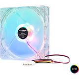 Marsilyan Kasa Fanı LED 120 mm Şeffaf HDX1502 - Renkli