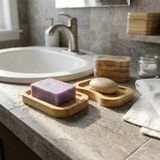 Marsilyan Katı Sabunluk - Ahşap - 11.5 cm - Renkli - standart