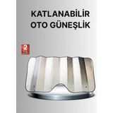 Marsilyan Katlanabilir Araba Güneşliği – Uv Işınlarına Karşı Maksimum Koruma - Renkli - standart