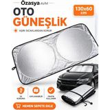Marsilyan™- Katlanabilir Araç Ön Cam Güneşliği 150X70CM Isı ve Işık Yalıtımlı Yazlık Aksesuar - Çok Renkli