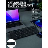 Marsilyan Katlanabilir Bluetooth Klavye 3 Cihaz Bağlantılı Kablosuz Taşınabilir Klavye - 1 - Çok Renkli