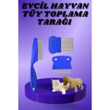 Marsilyan Kedi Köpek Tüy Bit Pire Toplayıcı Toplama Temizleme Tarağı Tarak Seti 4'lü Set - 1