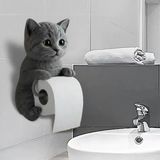 Marsilyan Kedi Tasarımlı Tuvalet Kağıtlığı - Renkli - standart