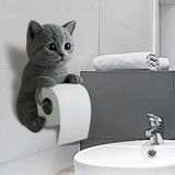 Marsilyan Kedi Tasarımlı Tuvalet Kağıtlığı - Renkli