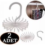 Marsilyan- Kemer Askısı 20 Kancalı 2 Adet - Renkli - standart