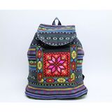 Marsilyan Kilim Desenli Sırt Çantası - 000-Siyah