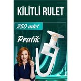 Marsilyan Kilitli Perde Düğmesi Perde Ruleti Perde Düğmesi 250 Adet - Çok Renkli