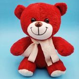 Marsilyan Kırmızı Peluş Oyuncak Ayıcık - Renkli