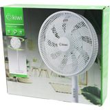 Marsilyan Kiwi KFAN-7627 41CM 50W Ev Tipi Ayaklı Vantilatör 3-Kademe Hız 9-Pls.kanat Sigortalı Sessiz Motor Yükseklik: 125CM (4887) - Renkli