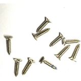 Marsilyan Klips, Menteşe, Ayak, Ağaç, Sunta Vidası 2,2x9,5mm - Nikel 100 Adet