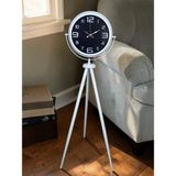 Marsilyan Kontrast Tasarım Beyaz Tripod Ayaklı Saat - Renkli