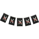 Marsilyan Korsan Partisi Korsan Logo Baskılı Flama Süs Afiş Süsleme 8 Li (K95) - Renkli - standart