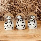 Marsilyan Küçük Boy Işıklı Panda Kar Küresi 6.5 cm - Renkli