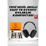 Marsilyan Kulak Üstü Kulaklık Pro9 ve Yeni Nesil Akıllı Saat Android ve Ios Uyumlu Anc Özelliği - 1 - Renkli