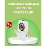 Marsilyan LCD Göstergeli Manyetik Powerbank Type C USB Girişli - Renkli
