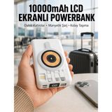 Marsilyan LCD Göstergeli Manyetik Powerbank Type C USB Girişli Yeni Nesil - Renkli - standart