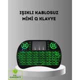 Marsilyan- LED Işıklı Q Klavye – Touchpad, Numerik Tuş Takımı ve Multimedya Kısayolları - 1 - Renkli
