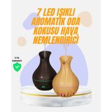 Marsilyan- LED Işıklı Ultrasonik Oda Nemlendirici ve Uçucu Yağ Difüzörü - Renkli - standart