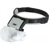 Marsilyan Lens Takmalı 5 Lenslı LED Lambalı Şapka Tip Büyüteç