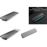 Marsilyan™- Lüks Metal Kapaklı Araç Içi Numaratör Torpido Park Telefon Kartı Siyah - Çok Renkli