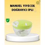 Marsilyan Manuel Yiyecek Doğrayıcı Ipli Hızlı Pratik Sebze Kıyıcı - standart