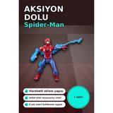 Marsilyan™- Marvel Spider-Man Actionverse 12 cm Aksiyon Figürü - Hareketli Eklem ve Aksesuarlı Süper Kahraman Oyun Seti