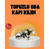 Marsilyan Mat Renk Topuzlu Kapı Kilidi – Giriş Tipi - Renkli