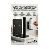Marsilyan Mat Siyah Metal Berber Boyun Kağıdı Tutucu Askısı (Yapışkanlı & Vidalı) 723023 - 1