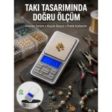 Marsilyan Mavi Işıklı LCD Ekranlı Hassas Tartı Terazisi Yeni Nesil - Renkli