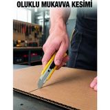 Marsilyan Metal Gövdeli 5’li Falçata Seti Profesyonel Maket Bıçağı Karton Koli Kesici - 1