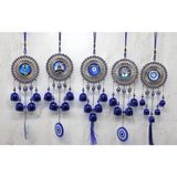 Marsilyan™- Metal Nazar Boncuğu Çan ALK3491 - Renkli - standart