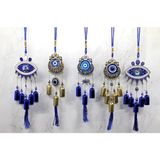 Marsilyan™- Metal Nazar Boncuğu Çan ALK3497 - Renkli - standart