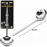 Marsilyan Metal Servis Kepçesi - Krom Renk - 24.5 cm - Renkli - standart