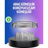 Marsilyan Metalize Reflektör Yüzeyli Uv Koruyucu Araç Güneşliği – Serin ve Güvenli S? - MCT1541-2664 - Çok Renkli